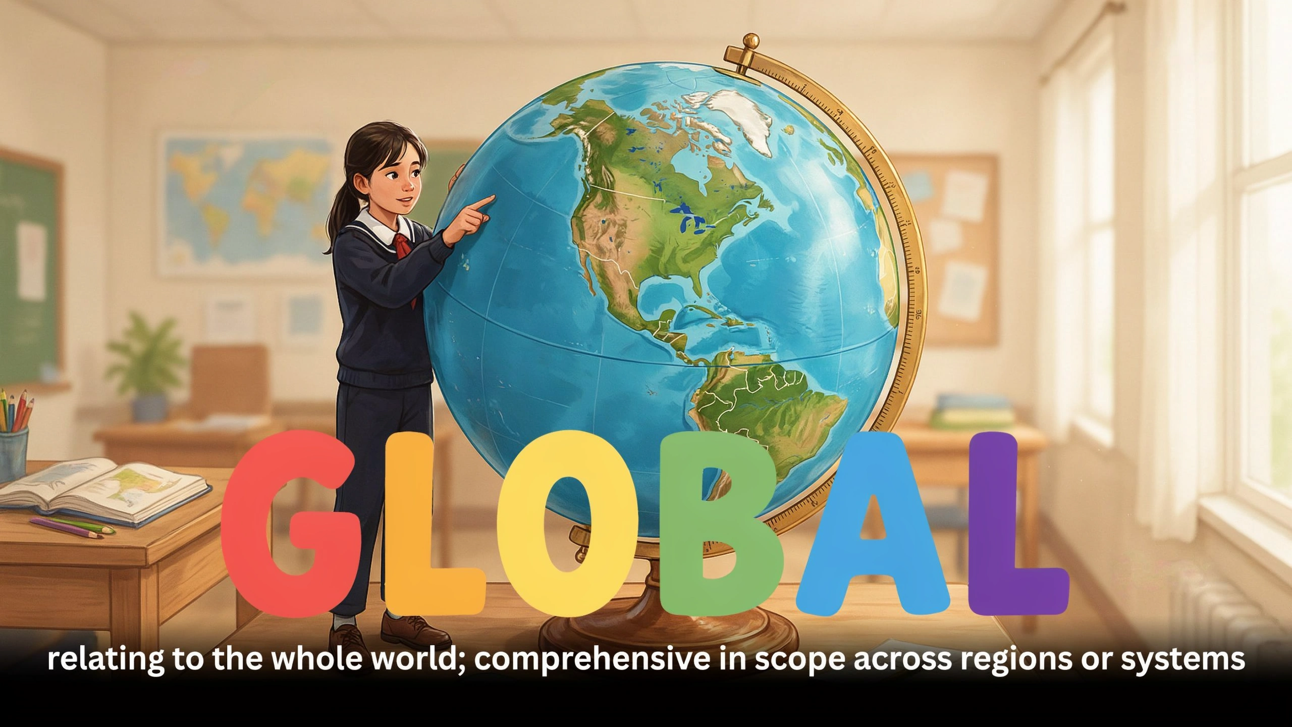 English Illustration for global